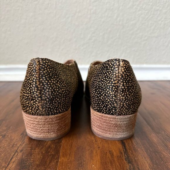 MADEWELL The Lucie Shoe in Leather Spotted Calf Hair Toffee Multi - Picture 7 of 12